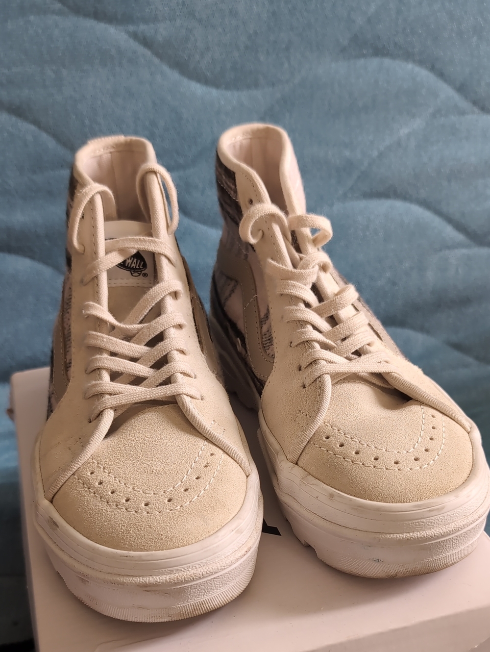 Vans Sk8-hi High Top Plaid Suede Sneaker